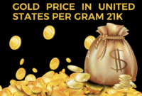 Gold Price in United States per Gram 21K